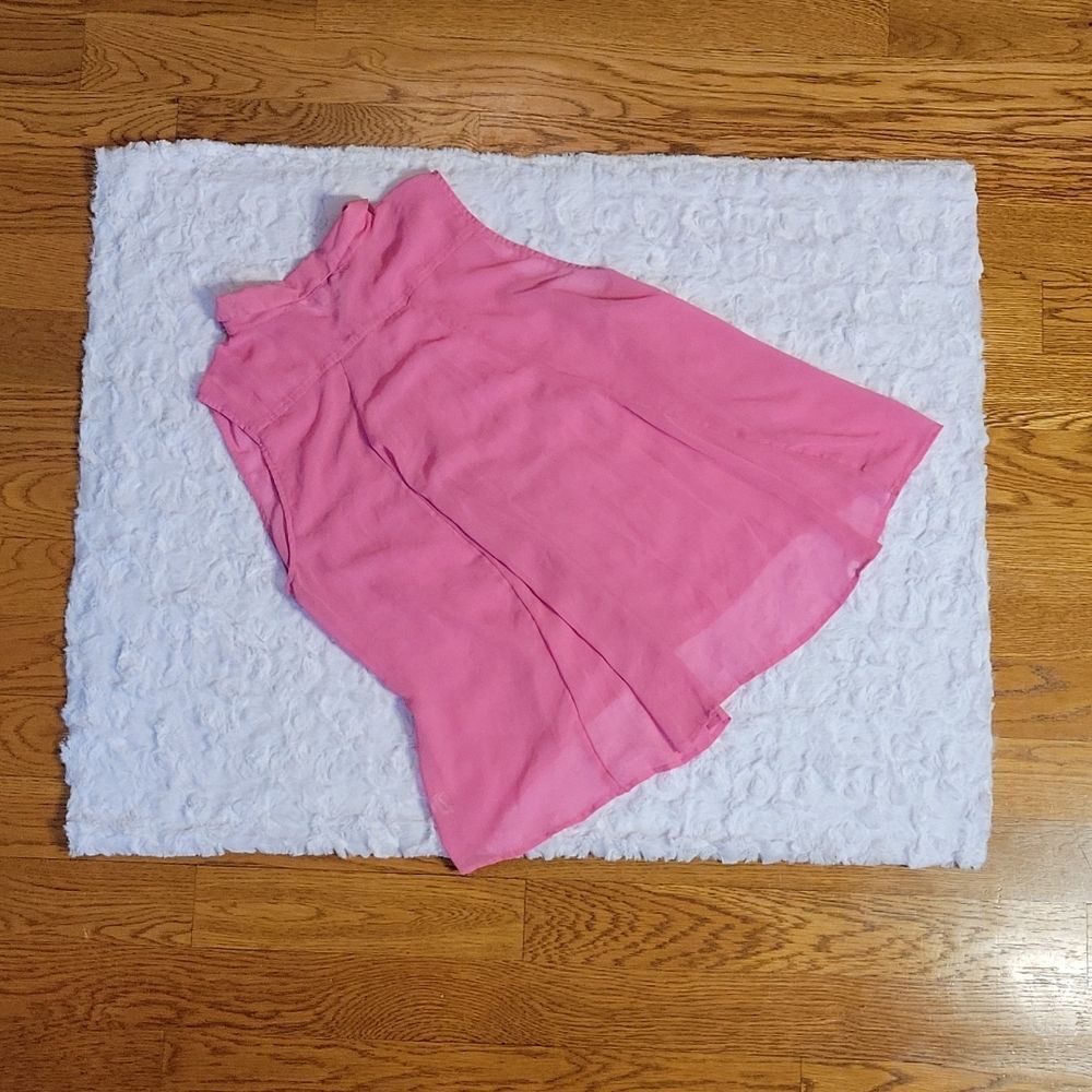 American Eagle Outfitters Chiffon Pink Tank Top, Button Down, Women's La… - Picture 5 of 6